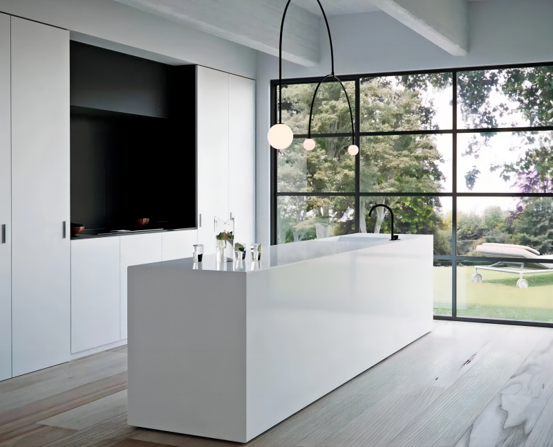 Nano Crystallized Glass Stone Kitchen Island